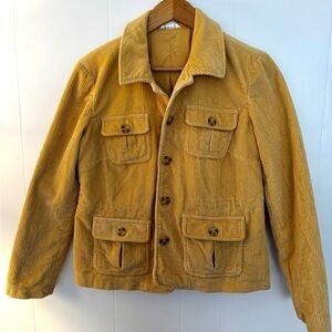 Christopher & Banks Corduroy Utility Jacket - Yellow
